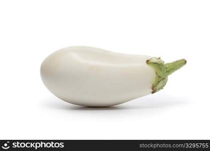 White aubergine isolated on white background