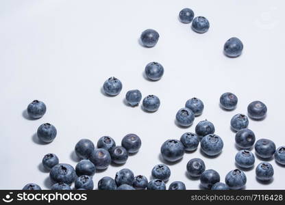 White background blueberry