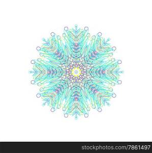 White background with abstract concentric pattern shape
