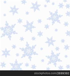 White background with snowflakes