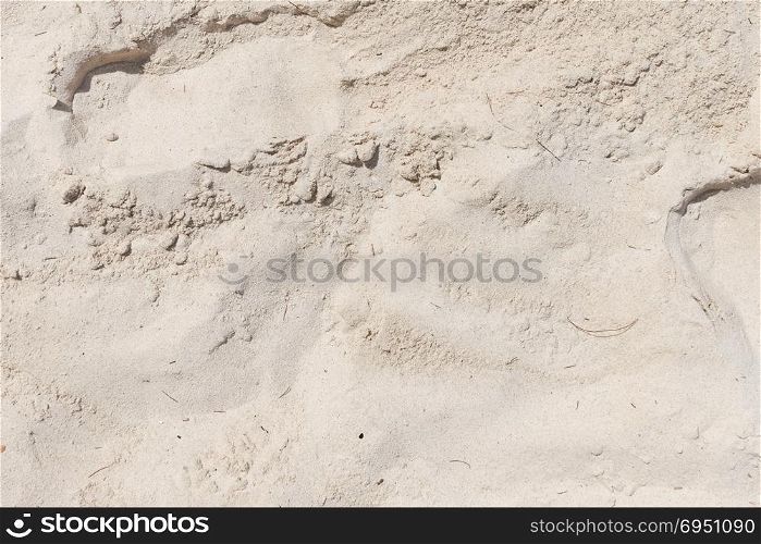 White beach sand as a background