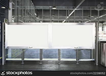 white billboards room