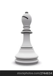white bishop. 3d chess game