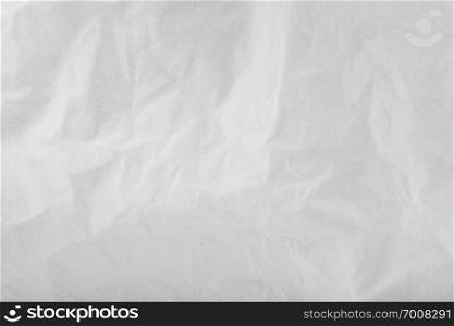 White Blank Crumpled Paper Texture Background