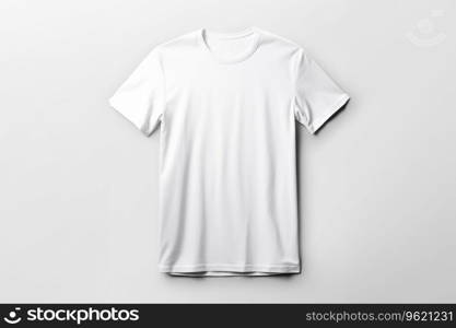 White blank t shirt mockup with copy space on dark background. t-shirt design print Ai generatedWhite blank t shirt mockup with copy space on dark background. t-shirt design print Ai generated. White blank t shirt mockup with copy space on dark background. t-shirt design print Ai generated