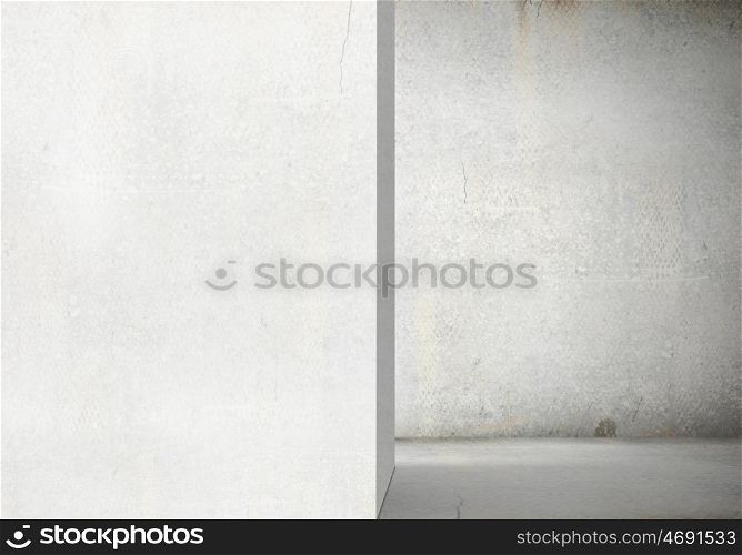White blank wall. Background image with blank white wall. Place for text