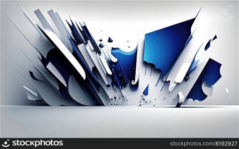 white blue explosion. abstract background, energy light, bright space, shiny burst, color effect, design white blue explosion ai generated illustration. white blue explosion ai generated