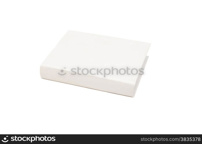 white book isolated on white