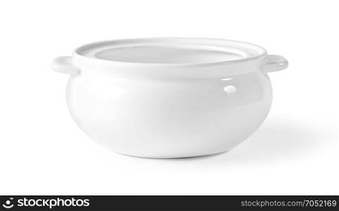 White bowl isolated on white background with clipping path