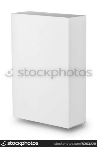 White box isolated on white background with clipping path. White box isolated on white background