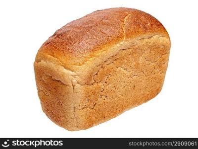 White bread made from rye and wheat flour coarse grinding
