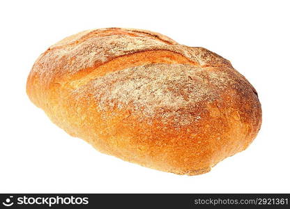 White bread made from rye and wheat flour coarse grinding