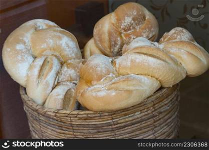 white bread processed in the basket