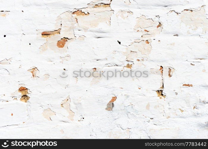 White brick cement old wall texture for background