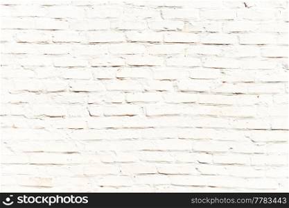 White brick cement wall texture for background