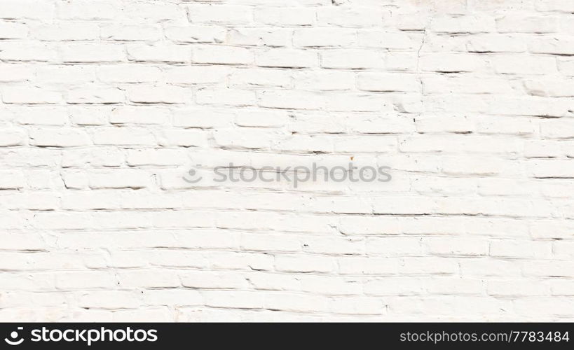 White brick cement wall texture for background