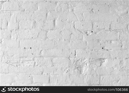 White Brick wall background or texture