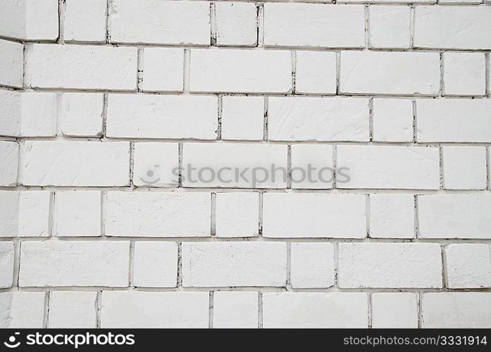 White brick wall can be used for background