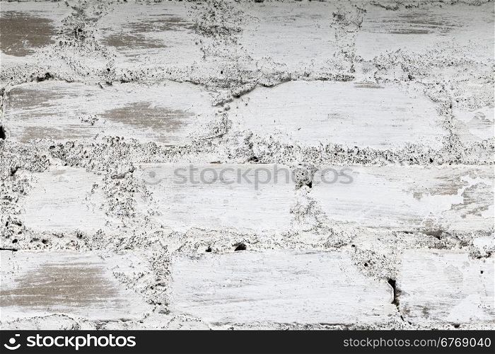 White Brick Wall. Grunge vintage background cement old texture wall