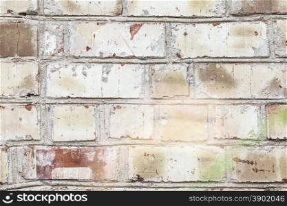 White Brick Wall. Grunge white background brick old texture wall