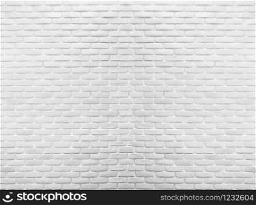 White brick wall in decoration architecture for the design background.