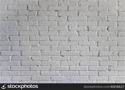White brick wall in minimal room, stock photo