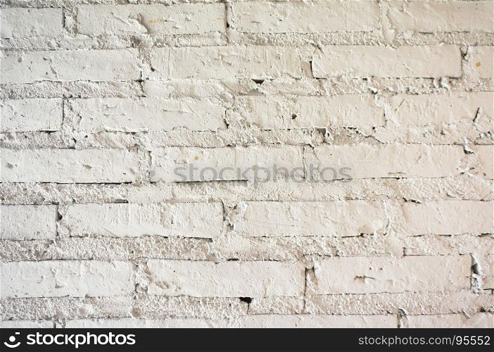 White brick wall patterned texture for background luxurious design concept