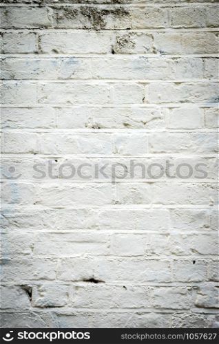 White brick wall, texture background