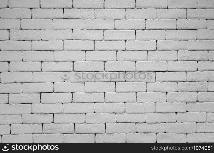 white brick wall texture for background