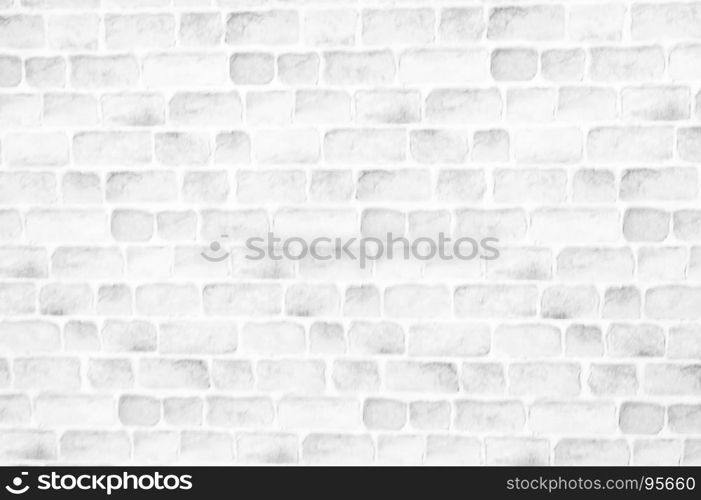 White brick wall texture for background