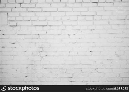 White brick wall. White brick wall for texture or background