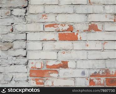White brick wall. White brick wall texture useful as a background