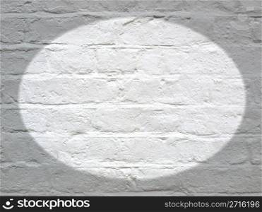 White bricks. White brick wall useful as a background
