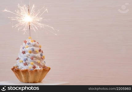 White Cakes with Sparklers on the Set Sail Ch&agne background.. cake tart white set sail ch&agne delivery sparkler firecracker