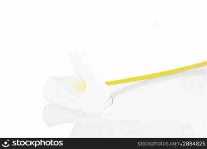white calla lily isolated close up