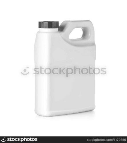 white canister isolated on white with clipping path