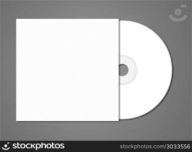 White CD - DVD and cover mockup template isolated on dark grey background. White CD - DVD mockup template isolated on Dark Grey. White CD - DVD mockup template isolated on Dark Grey
