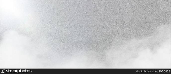 White cement wall with fog texture background. Rough texture.