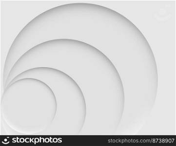 white circle simple and clean abstract background. 3d render