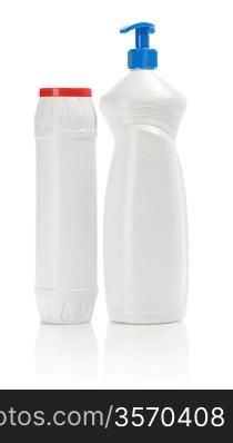 white cleaner bottle