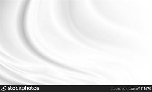 White cloth background with copy space