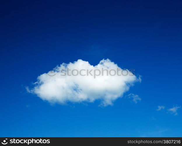 white cloud against blue sky