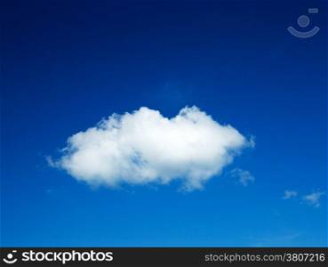 white cloud against blue sky