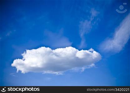 White Cloud And Blue Sky