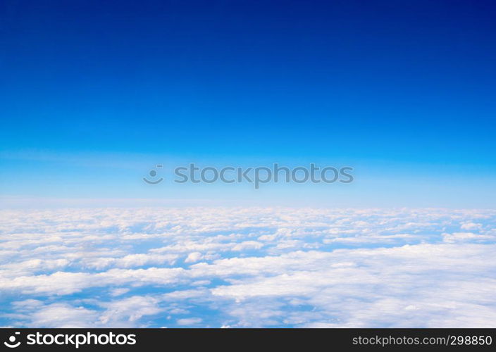 White cloud in the blue sky