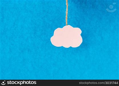 White Cloud. White cloud on a blue background