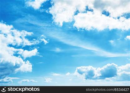 White clouds and blue sky for nature background. White clouds and blue sky