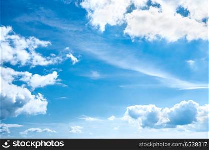 White clouds and blue sky for nature background. White clouds and blue sky