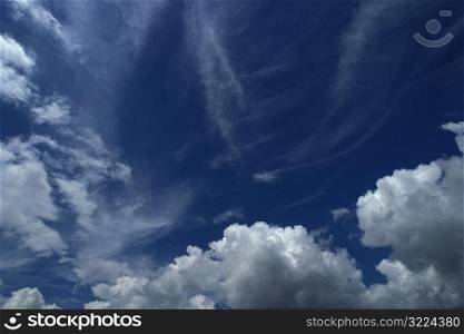 White Clouds In A Blue Sky