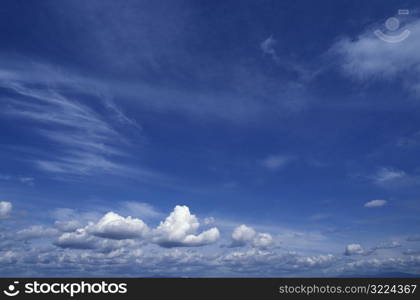 White Clouds In A Clear Blue Sky